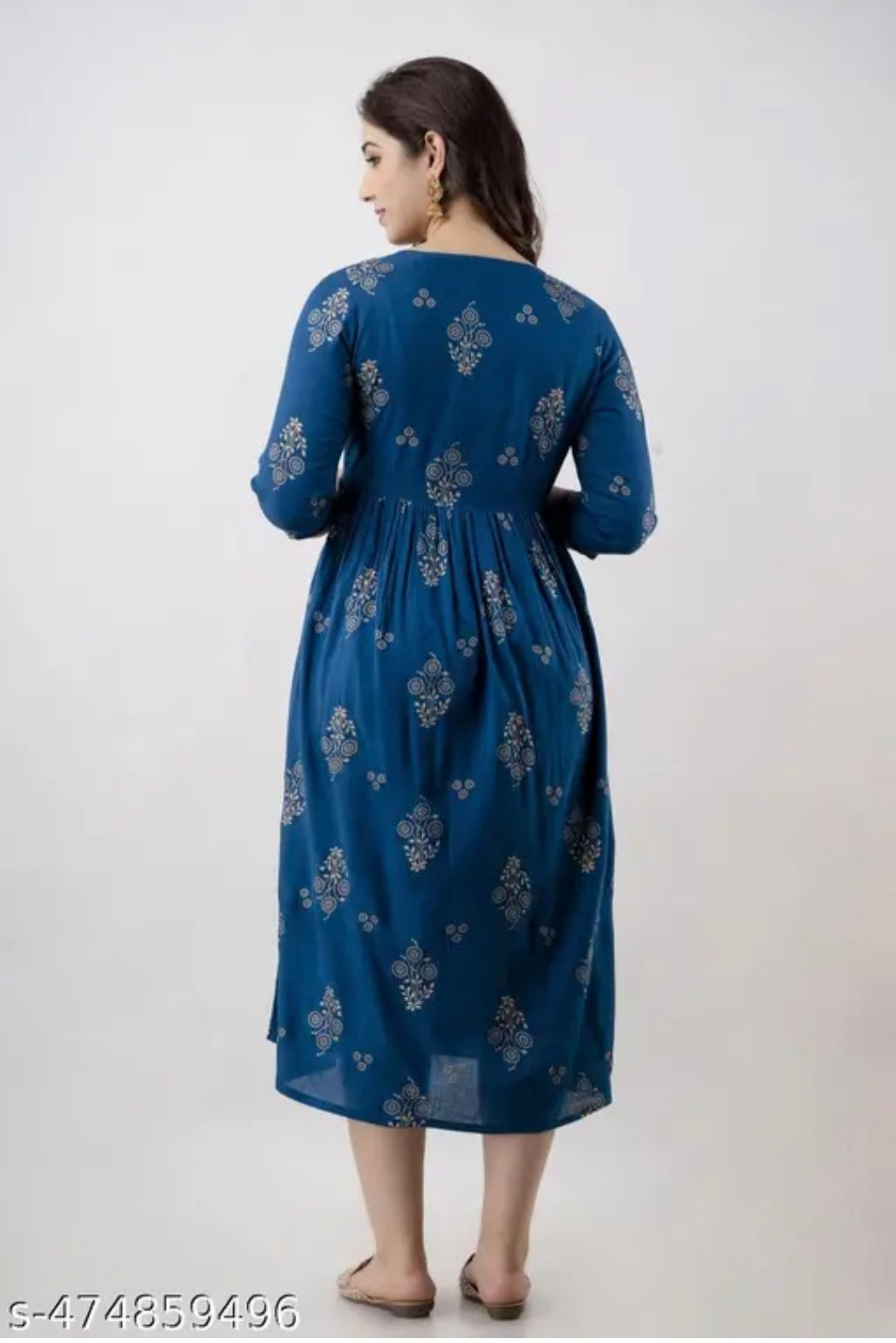 Mamaglow maternity kurti printed gown & feeding kurti gown