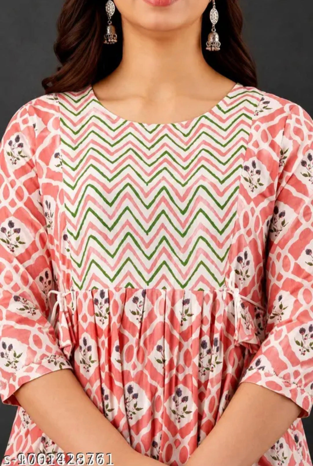 Mamaglow maternity kurti printed gown feeding kurti gown